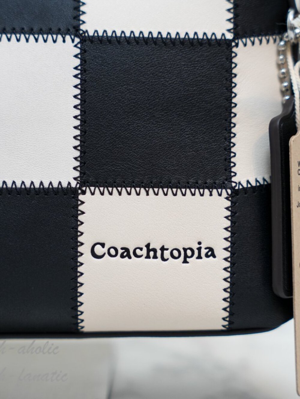 Coach Coachtopia Alter Ego Small Slouchy Shoulder Bag Checkerboard CGQ32 NWT - Picture 3 of 12